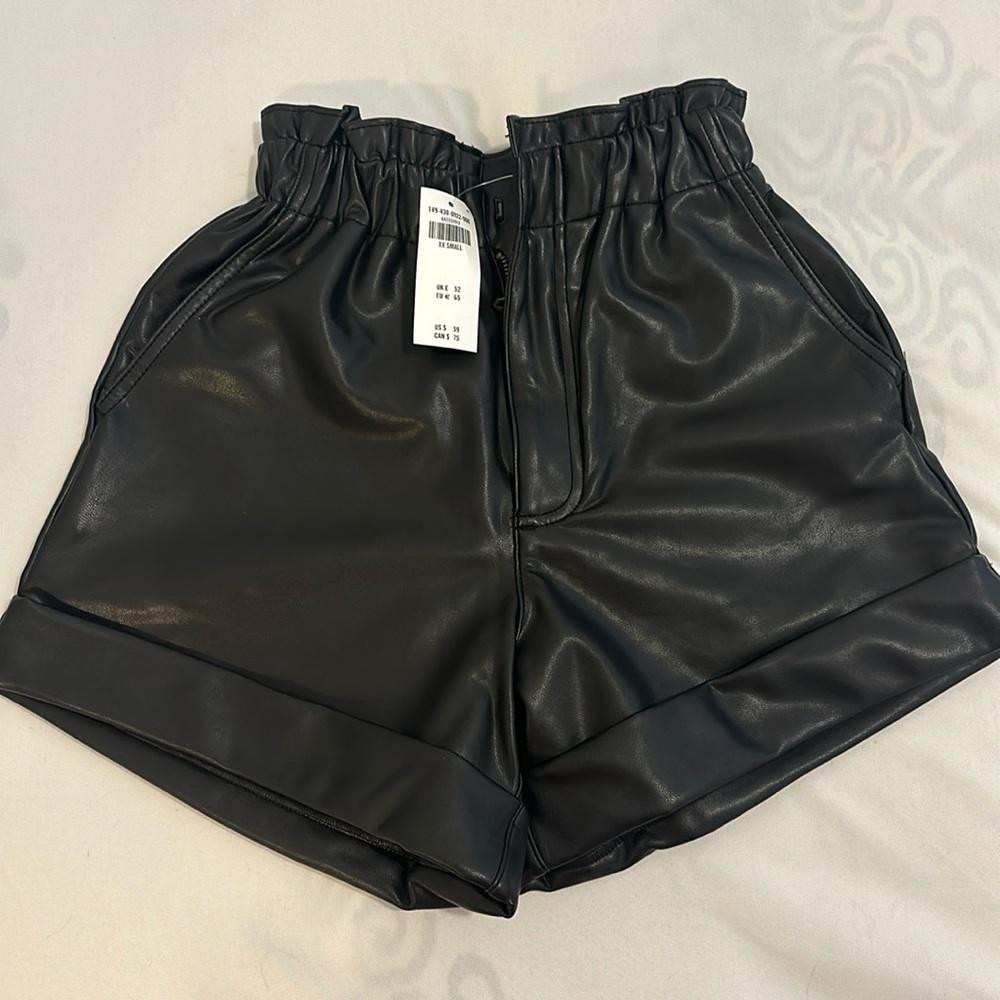 Abercrombie Faux Leather Shorts